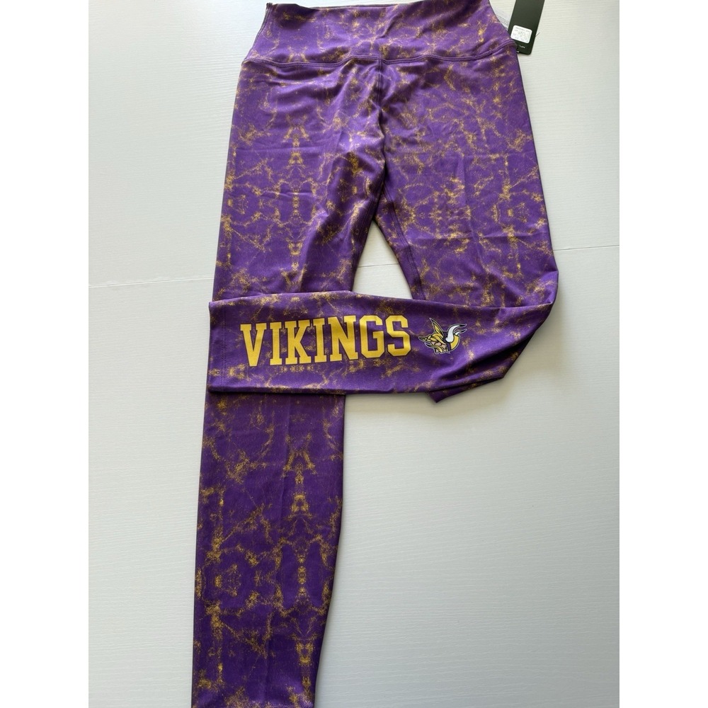 NWT NFL Team Apparel Womens Leggings Tights Minnesota Vikings Size Medium